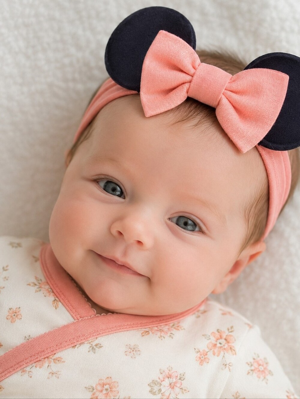 Little Sleepies Disney Minnie Forever Luxe Bow Headband Newborn–3T Disneycore Bo